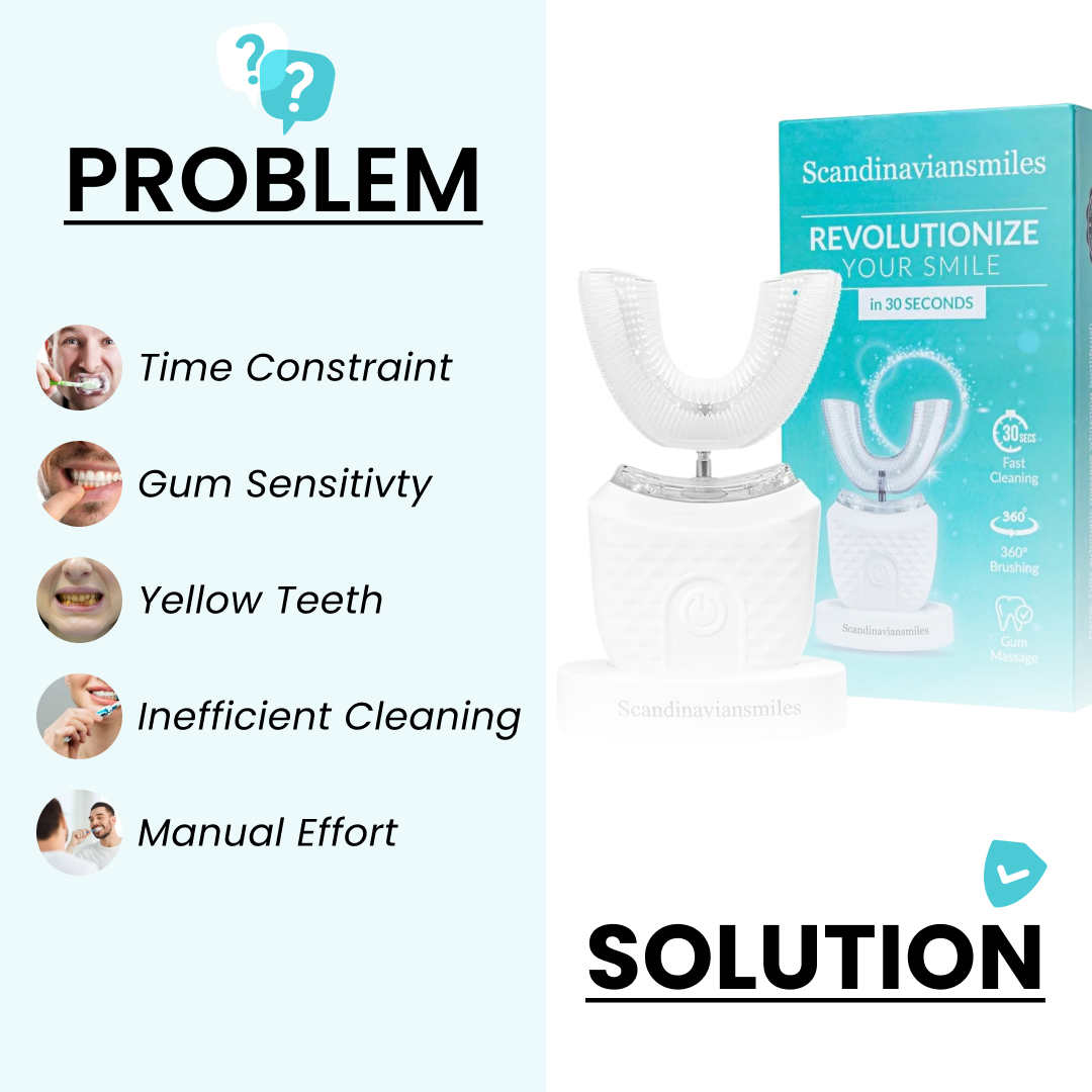 👑LAST DAY UP TO 70% off!Buy More Save More👑Scandinaviansmiles™ smiles new upgraded automatic self-brushing toothbrush