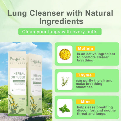 New Upgrade Mullein Relaxation Stick – Soothes Lungs, Detoxifies, Freshens Breath