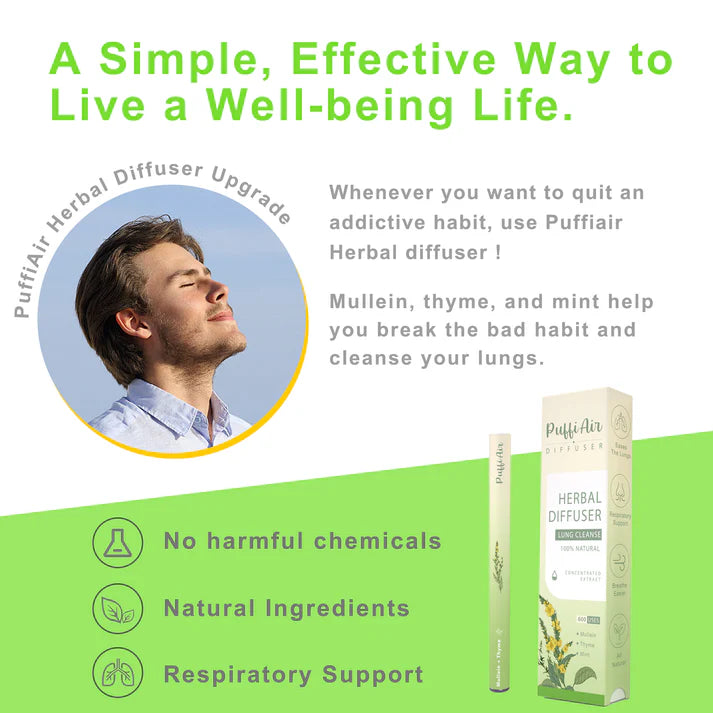 New Upgrade Mullein Relaxation Stick – Soothes Lungs, Detoxifies, Freshens Breath