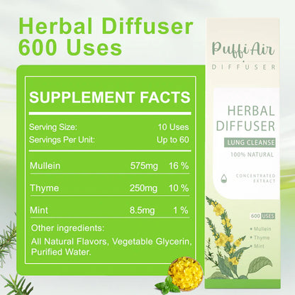 New Upgrade Mullein Relaxation Stick – Soothes Lungs, Detoxifies, Freshens Breath
